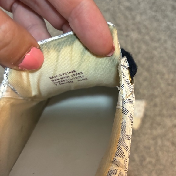 Michael Kors White and Navy Athletic Shoes - Picture 8 of 10